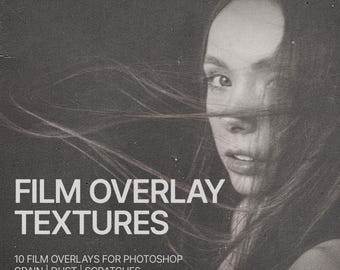 Vintage Film Texture Photoshop Overlays for Photos Film Texture Overlays for Photoshop Texture Dust Grain and Scratches