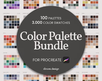 Procreate Color Palettes Bundle: 3000 Color Swatches (Digital Download)
