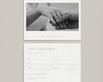 Photography Gift Certificate Template: Editable Canva Voucher for Wedding Photographers (Digital Download)