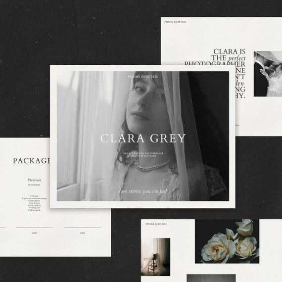 Elegant Wedding Photography Pricing Guide: Canva Investment with Pre-Written Content (Digital Download)