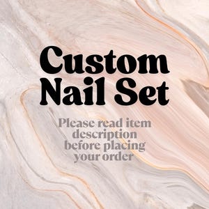 Custom Press on Nails, Personalized Nail Set