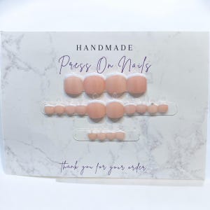 French Toe Nail Press Ons, Reasuable Handpainted Nails