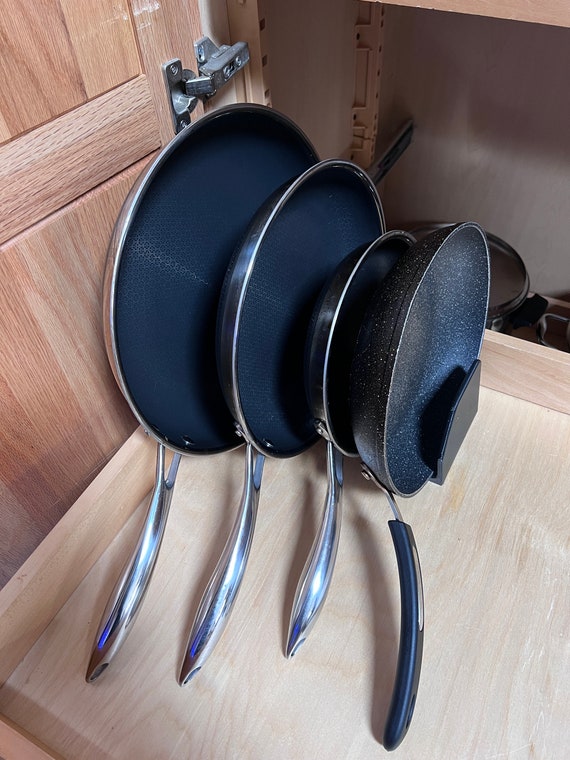 Hexclad Pan Rack, 4 Sauce Pan Holder, Kitchen Accessory 