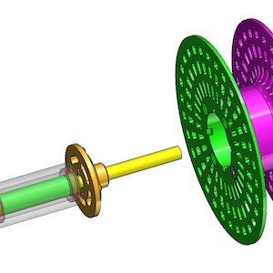 BambuLabs Spule plus BohraufsatzAufwinder