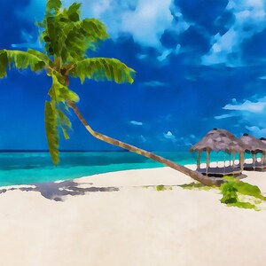 PRINTABLE ART Scenic Beach Scene, ready to print for your wall