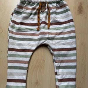 Baby Leggings 86 Streifen, Handmade Hose Jungen Mädchen, Baby Kleidung Geschenk Geburt Taufe
