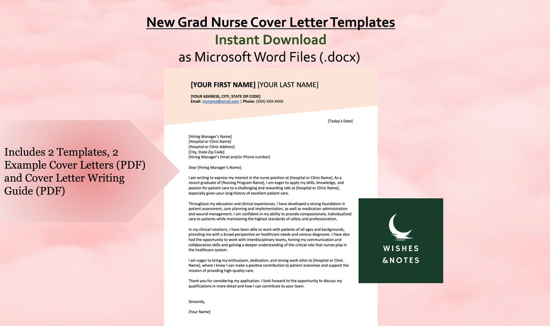 New Grad Nurse Cover Letter, Nursing Student Cover Letter, Registered