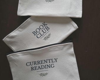 Canvas Book Pouch & Keychain Set | Reader Bundle, Small Batch Release