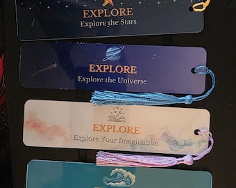 Set of 3 Bookmarks | Colorful Explore Bookmark Set | Gift for Readers | Kids or Adult Book Lover Gift | Reading Accessories | Teacher Gift