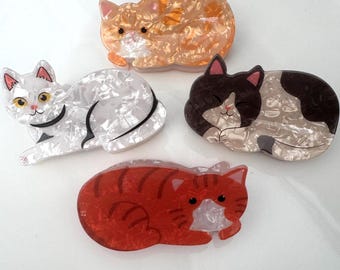 Colorful Cat Hair Clip Claw - sold individually - Size: 3.5" x 2"