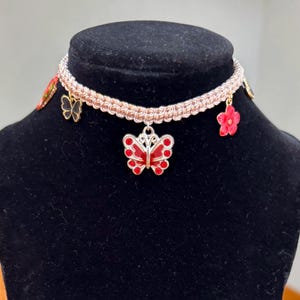 Handmade Macrame Choker Boho Hippie Choker Woven Braided Adjustable Beaded Beach Jewelry Minimalist Necklace Macrame Choker Bohemian Charm