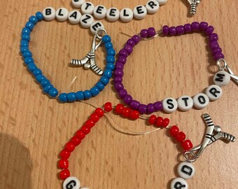 Handmade Ice Hockey UK Friendship Bracelets set