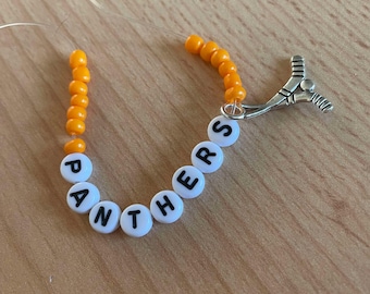 Pulsera de la amistad de hockey sobre hielo de los Nottingham Panthers con dije