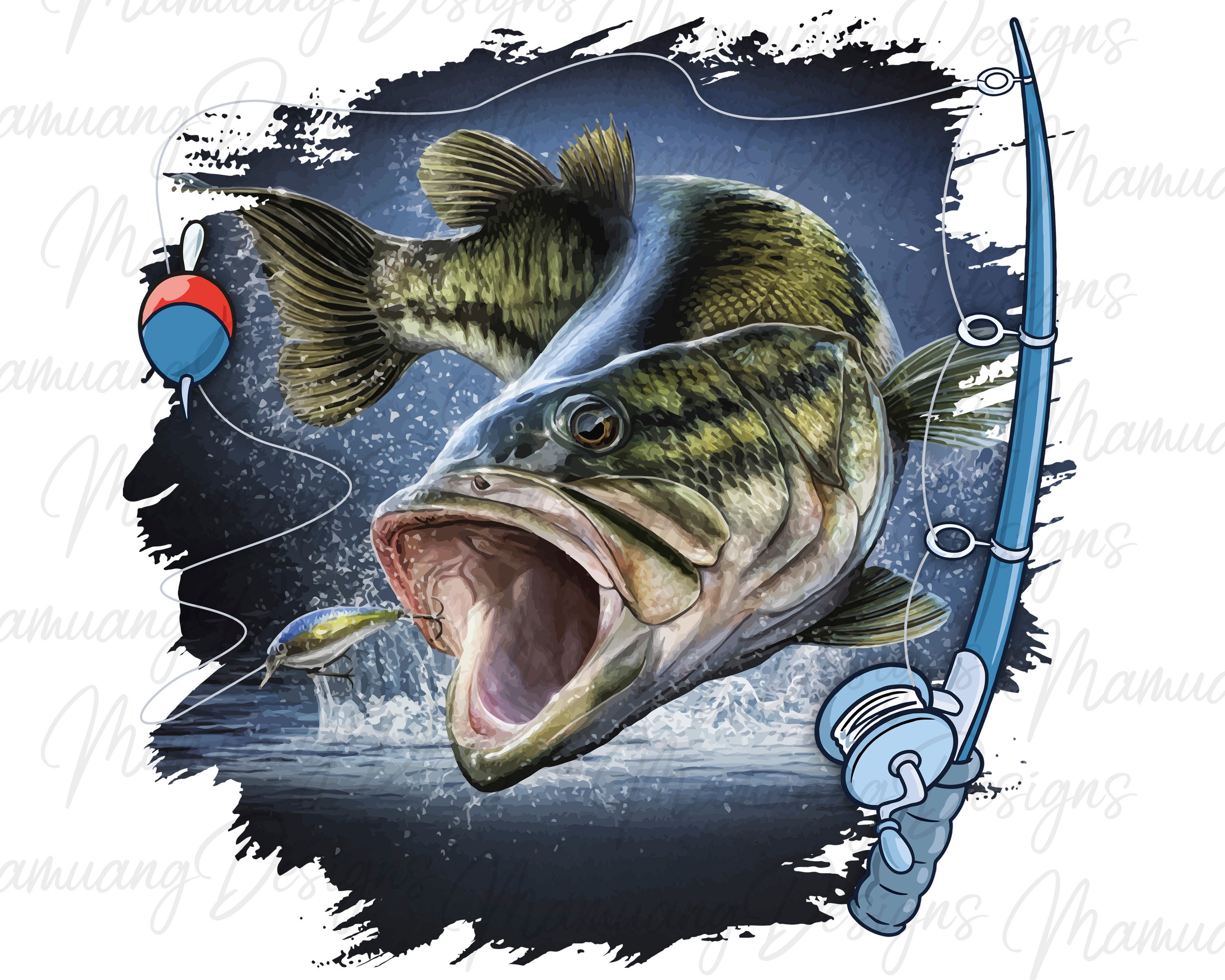 Bass Fish Decals Fishing Stickers Fish Stickers Largemouth Bass