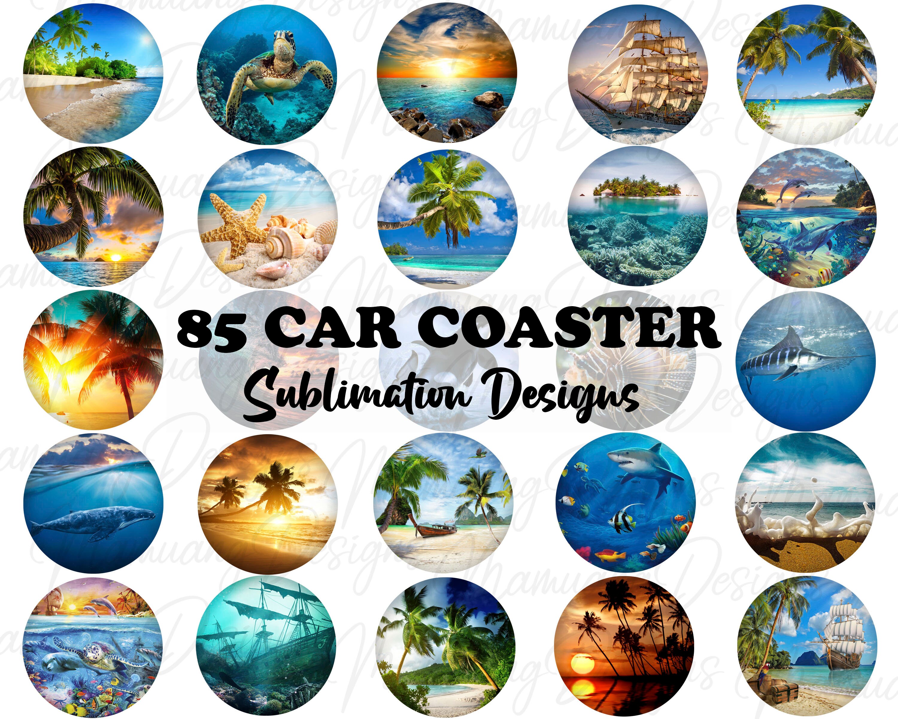 Car Coasters 2pk Click More Options — Coastal Magpie