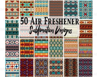 Car Air Freshener, Aztec Bundle, Sublimation Design, Printable Digital Download, Western Country Key Chain, Keychain Set Wraps Template