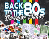 Back to the '80s Escape Room | Time Travel Party Game | Family Game Night | Adventure Escape Game for Adults and Teens | DIY Escape Room Kit