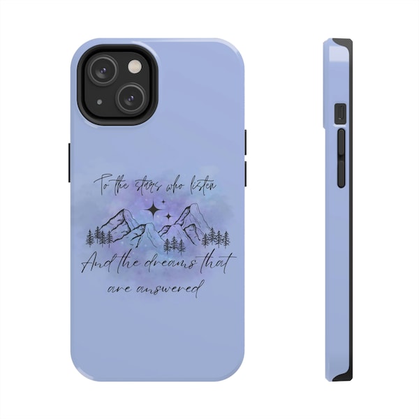 To the stars who listen ACOTAR iPhone Tough Phone Cases, Case-Mate