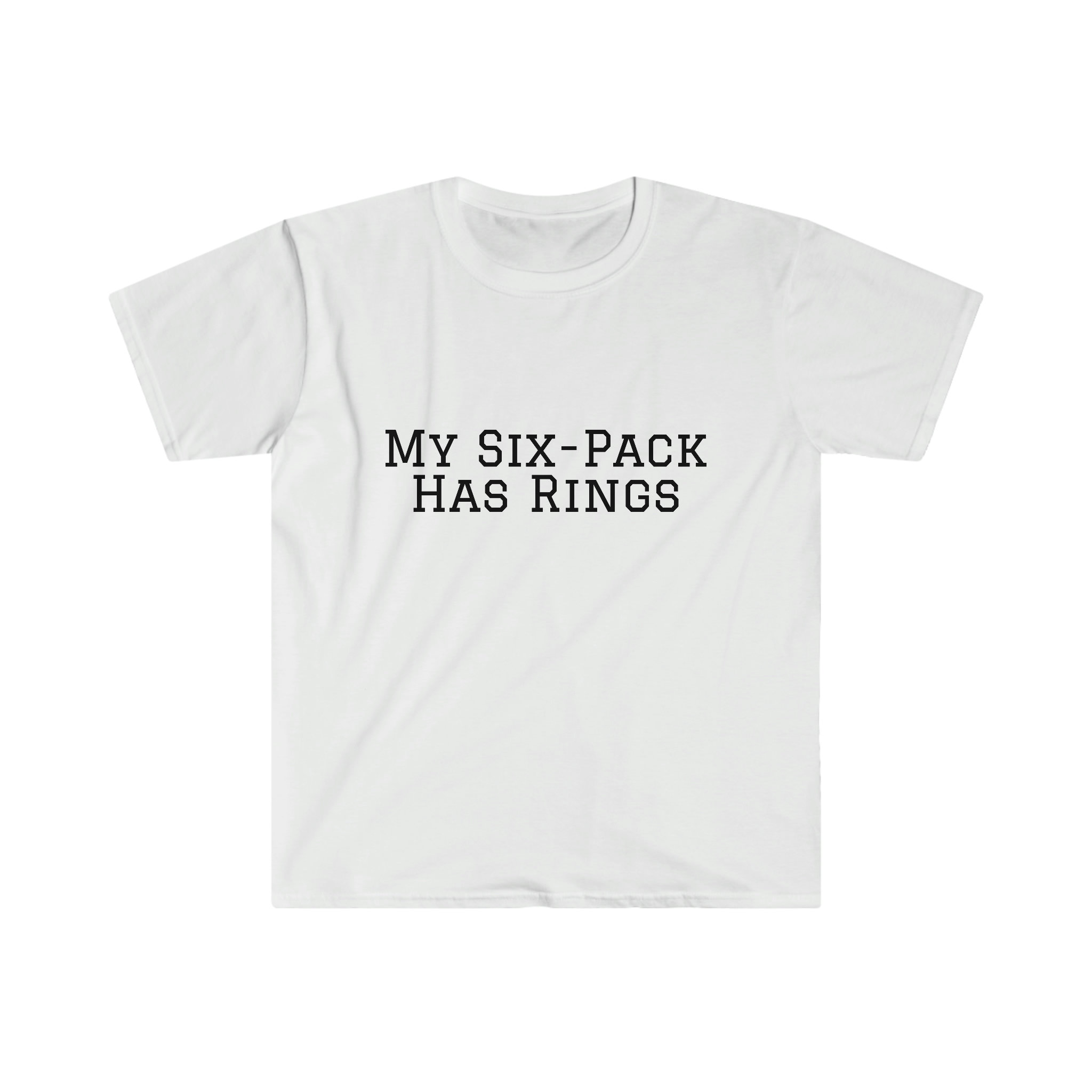 Unisex Softstyle T-shirt My Six-pack Has Rings - Etsy