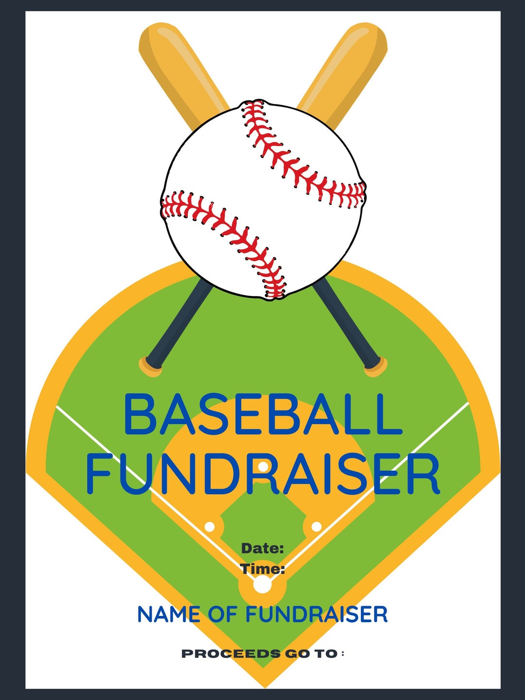 Baseball Team Fundraiser Flyer Poster Template Etsy Baseball Team Fundraiser Flyer Poster Template Etsy