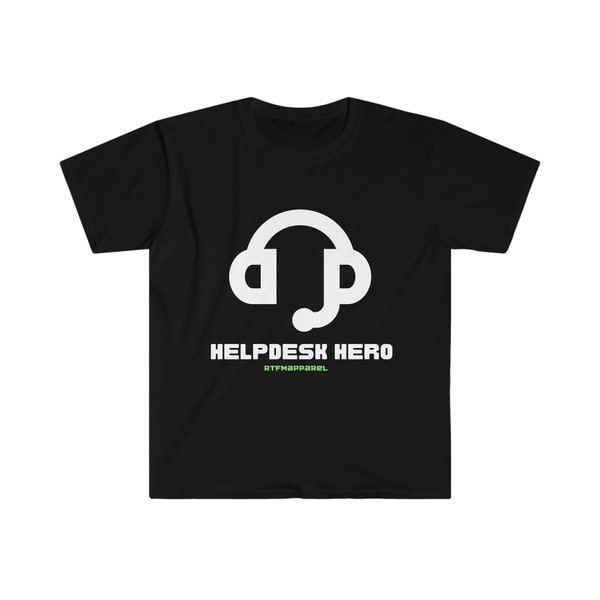 Helpdesk-T-Shirt, Helpdesk-Geschenk, Computer-Support, RTFM-System