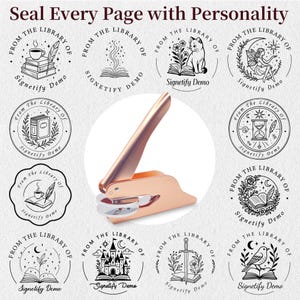 Custom Book Embosser – Ex Libris Name Stamp