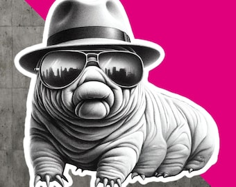 Sophisticated Tardigrade Sticker