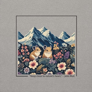 Pika Field of Flowers | Unisex Sweatshirt