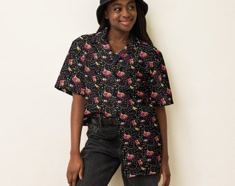 Camisa unisex de manga corta con botones de Tardigrade Party