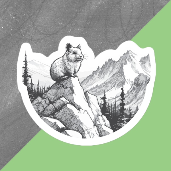 Pika on a Mountain | Sticker