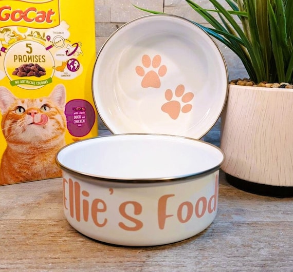Etsy cat bowls sales