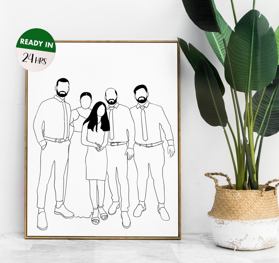 Custom Single Line Custom Single Line Art Drawing From Photo, Printable Dog and Cat ...