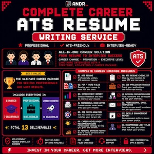 ATS Resume Writing Service | Cover Letter, LinkedIn Optimization, Personal Branding