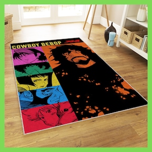 Cowboy Anime Manga Rug, Manga Webtoon Rug, Moder Decoration,  Gift for Boyfriend