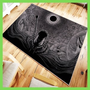 Anime Manga Rug, Manga Rug Decoration, Moder Decoration,  Gift for Boyfriend
