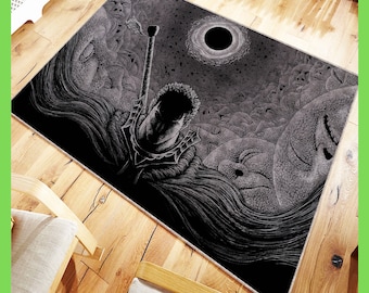 Anime Manga Rug, Manga Rug Decoration, Moder Decoration,  Gift for Boyfriend