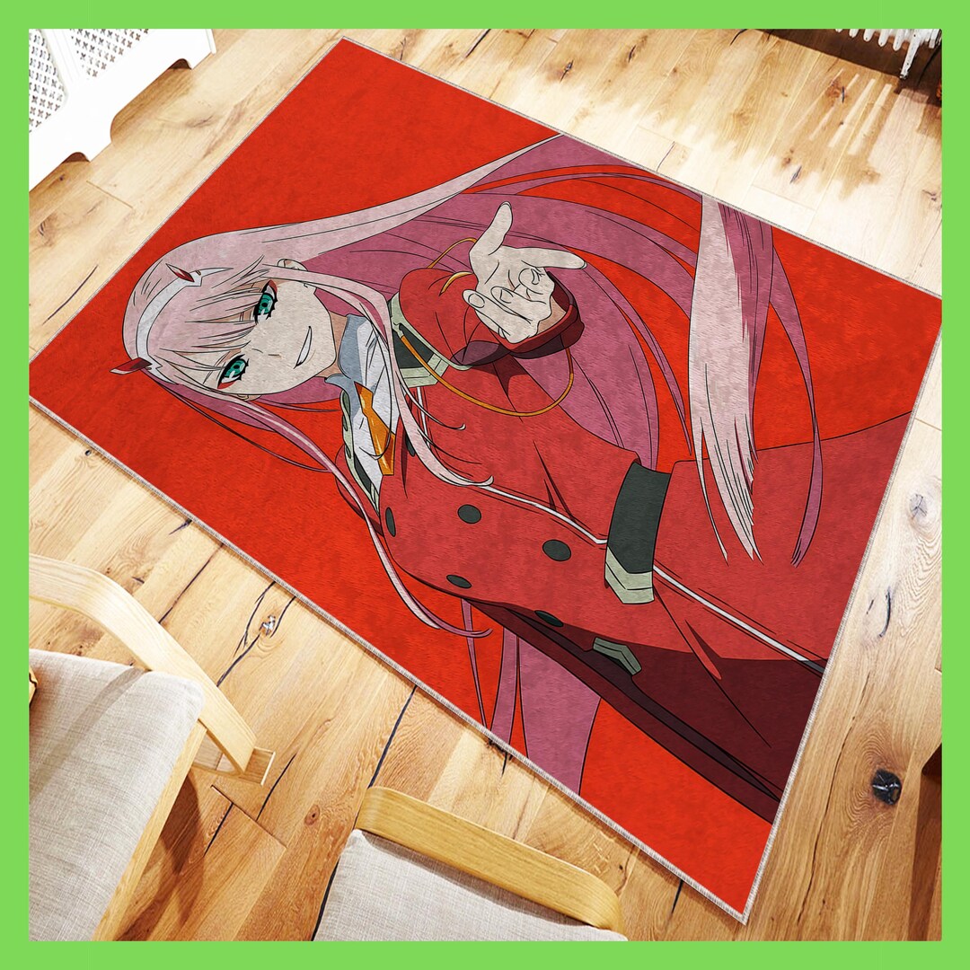 Anime Girl Rug, Cool Decoration With Free Customiziation, Gift for ...