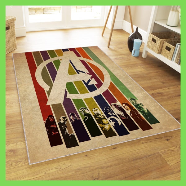 Superhero Rug, Cool Rug for Boys' room, Boys room Decoration, Christmas Gift for your Son, Superhelden-Teppich,Teppich für Jungenzimmer