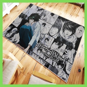 Manga & Anime Rug, Personalizable Accent Rug, Valentine&#39;s Day Gift, Best Gift for Manga Readers
