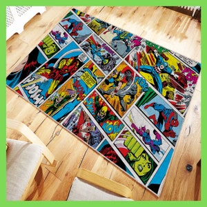 Comic Book Panel Rug, Awesome Christmas Gift, Best gift for Geeks
