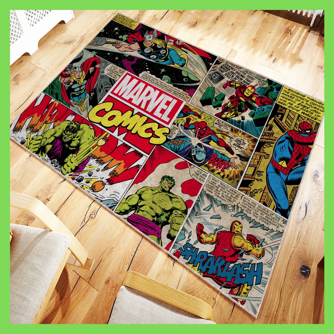 Comic Book Panel Rug, Awesome Christmas Gift, Cool Decor - Etsy