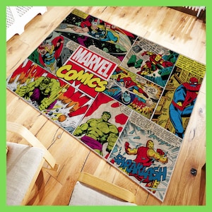 Comic Book Panel Rug, Awesome Christmas Gift, Cool Decor