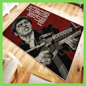 Say Hello to My Friend Rug, Cool Rug, Awesome Decoration, Livingroom Rug