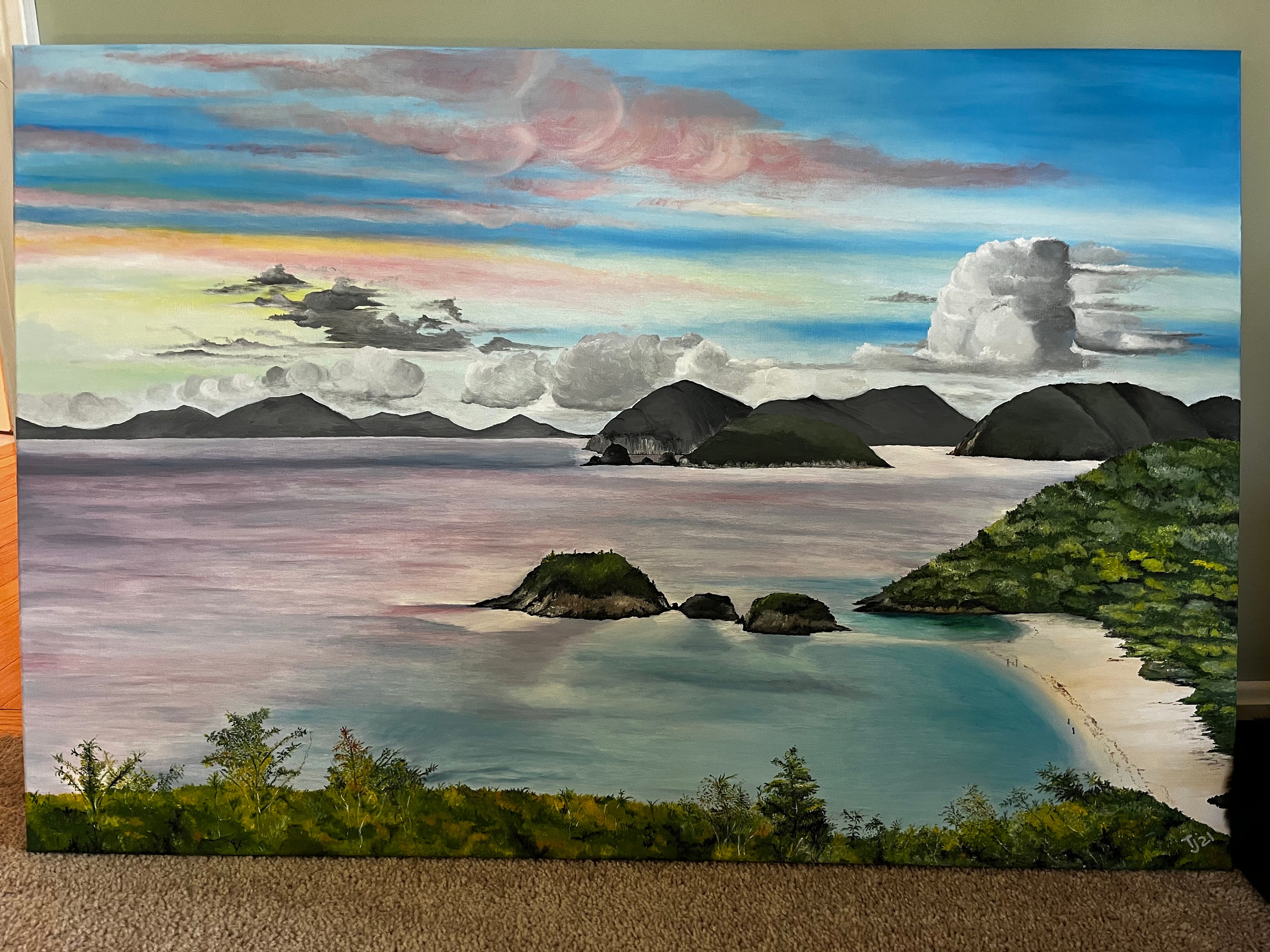 Trunk Bay Sunset St. John USVI Etsy