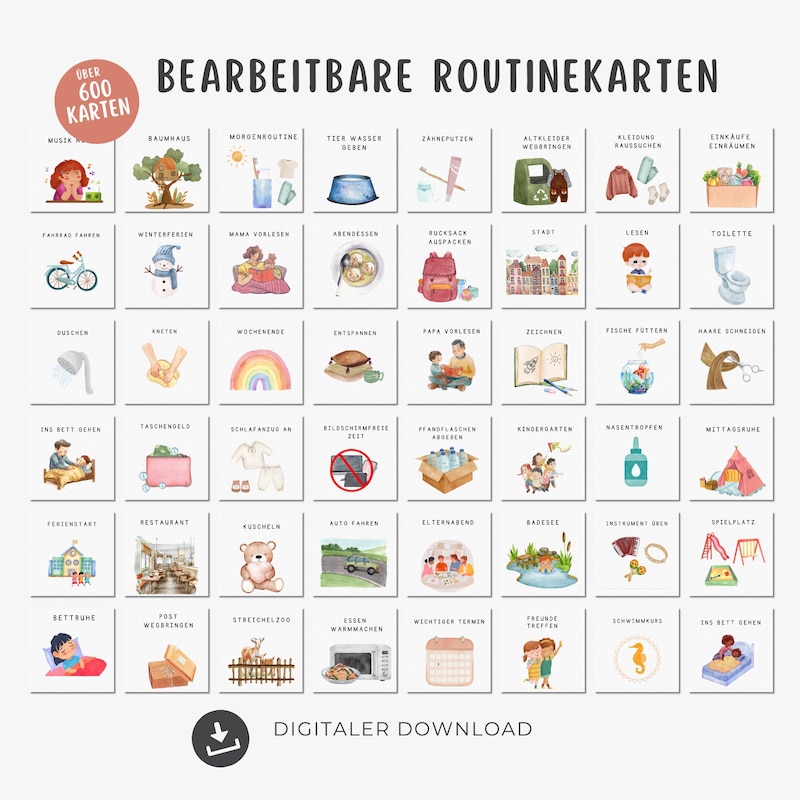 Routinekarten kinder - Etsy.de