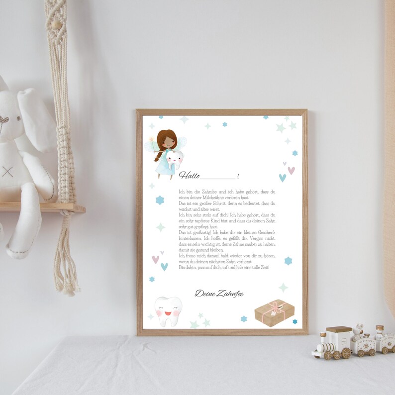 Post from the Tooth Fairy Template Set Tooth Calendar Tooth Fairy Letter & Certificate to Print, DIY Tooth Fairy Gift, PDF Download image 4