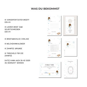 Post from the Tooth Fairy Template Set Tooth Calendar Tooth Fairy Letter & Certificate to Print, DIY Tooth Fairy Gift, PDF Download image 2