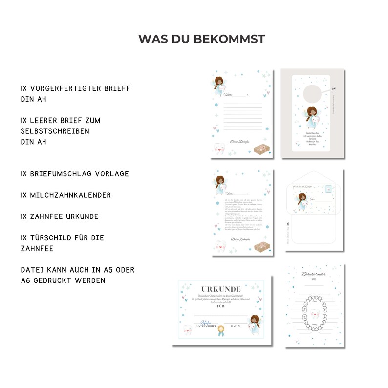 Post from the Tooth Fairy Template Set Tooth Calendar Tooth Fairy Letter & Certificate to Print, DIY Tooth Fairy Gift, PDF Download image 2
