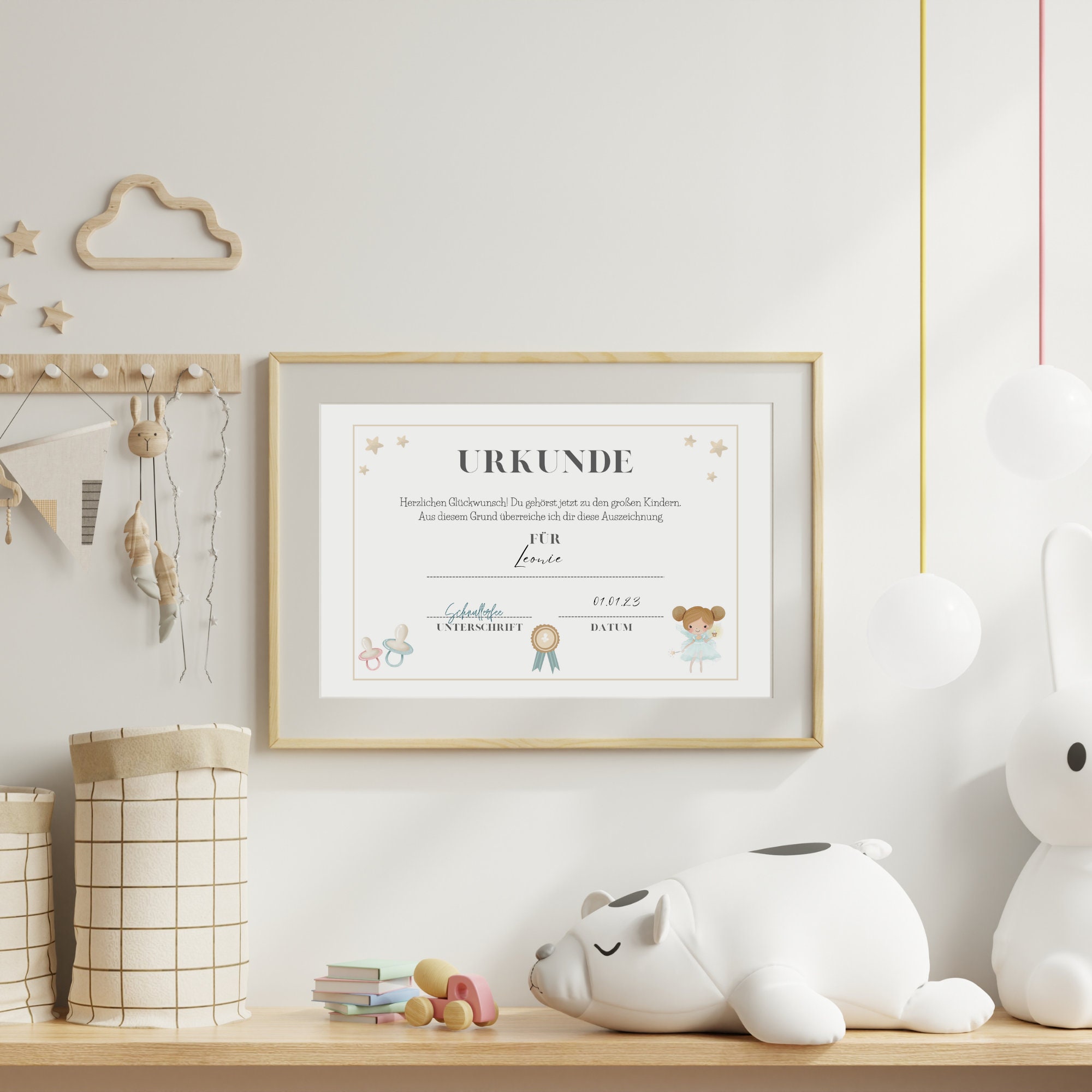 Regalo fata ciuccio, braccialetto fata ciuccio, lettera fata ciuccio, sacchetto fata ciuccio, regalo cassetta della posta, personalizzato, per bambine, per bambini, piccolo regalo - Italia