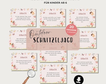 Outdoor scavenger hunt children's treasure hunt garden scavenger hunt garden treasure hunt children's birthday scavenger hunt in rhyme form to print